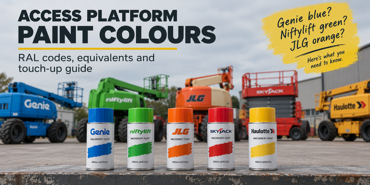 Genie, Niftylift, JLG & Skyjack Paint Colours: RAL Codes & Touch-Up Guide