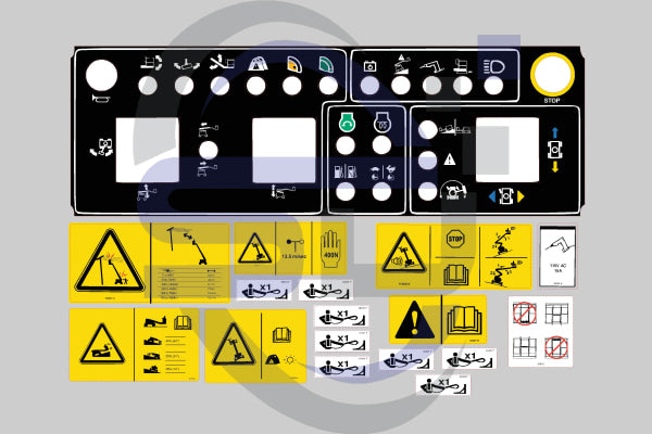Genie Z45/25 XC "Platform Only"Safety Decal Kit 1297354GT - Safety Decals Ltd