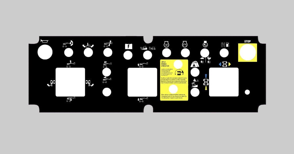 Genie Control Panel Decal, Sticker 82238GT - Safety Decals Ltd