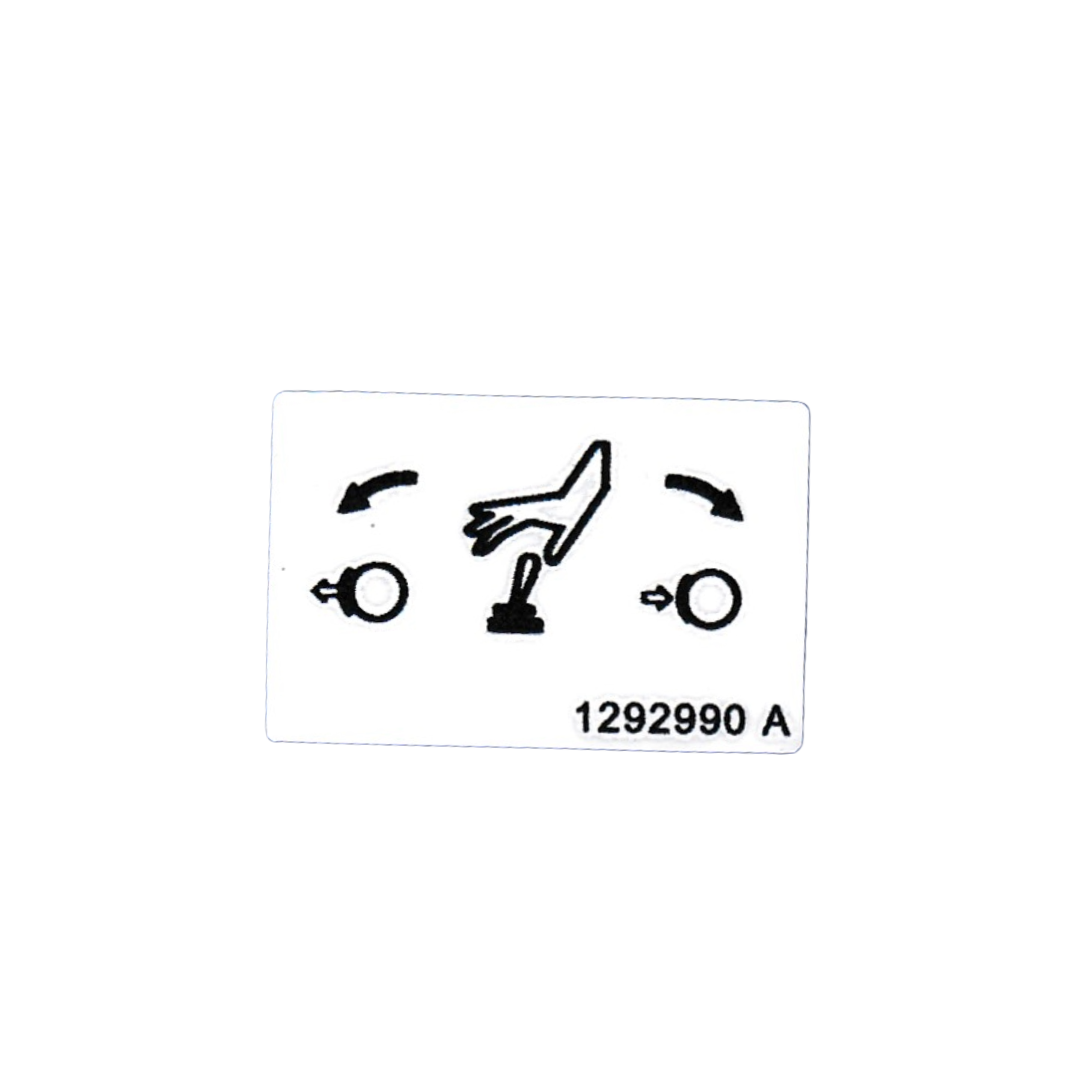 Genie Single Decal,DECAL,RELEASE BRAKE ,P/N 1292990GT