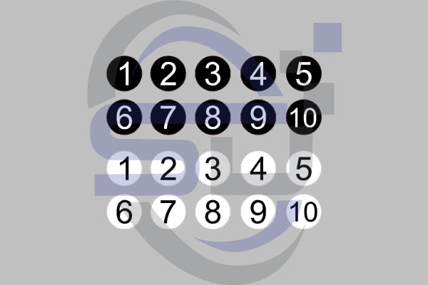 Agg-Pro 1-10 Numbers Decal - Safety Decals Ltd
