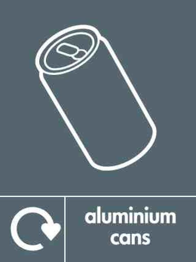 aluminium cans recycling - Safety Decals Ltd