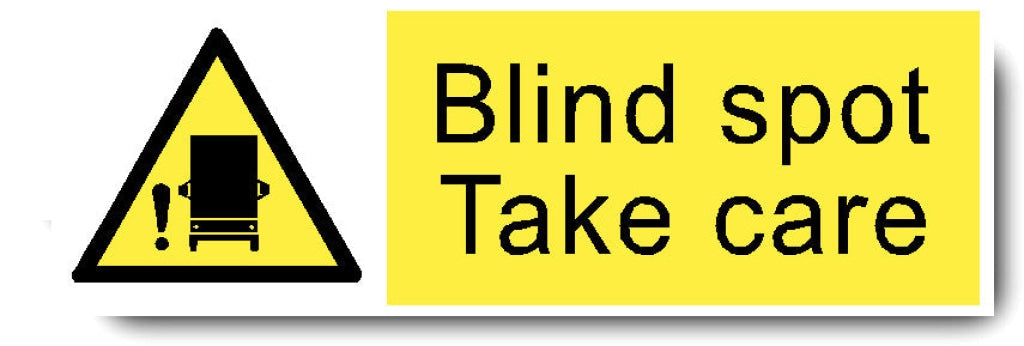 Blind Spot Take Care Lorry HGV Safety Decal - Safety Decals Ltd