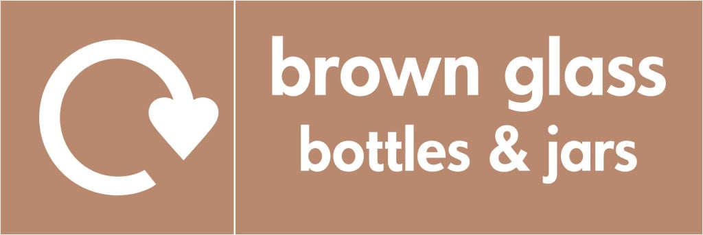 brown glass bottles & jars - Safety Decals Ltd