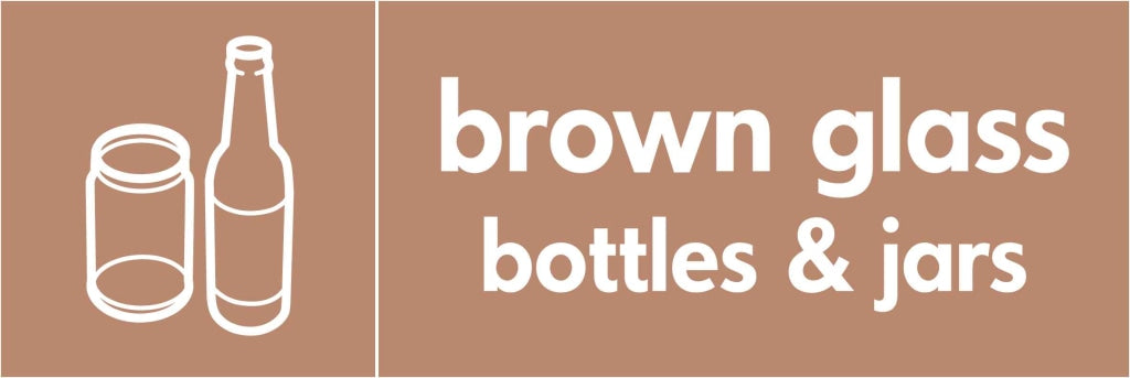 brown glass & jars bottles - Safety Decals Ltd