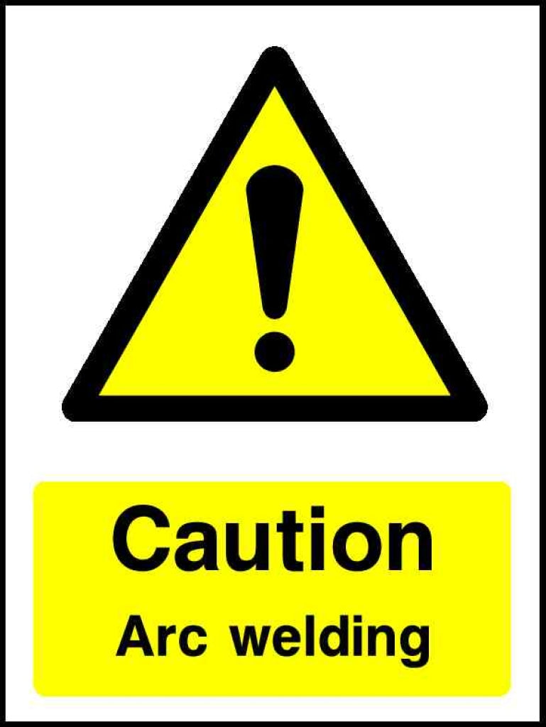 Caution Arc welding - Safety Decals Ltd