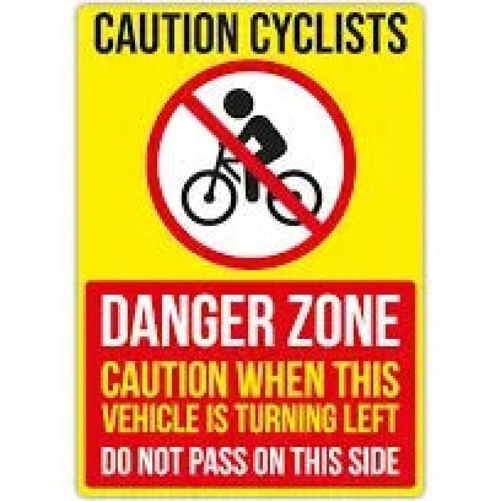 Caution Cyclists - Safety Decals Ltd