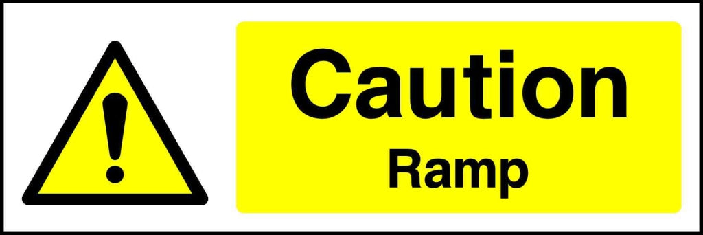 Caution ramp - Safety Decals Ltd