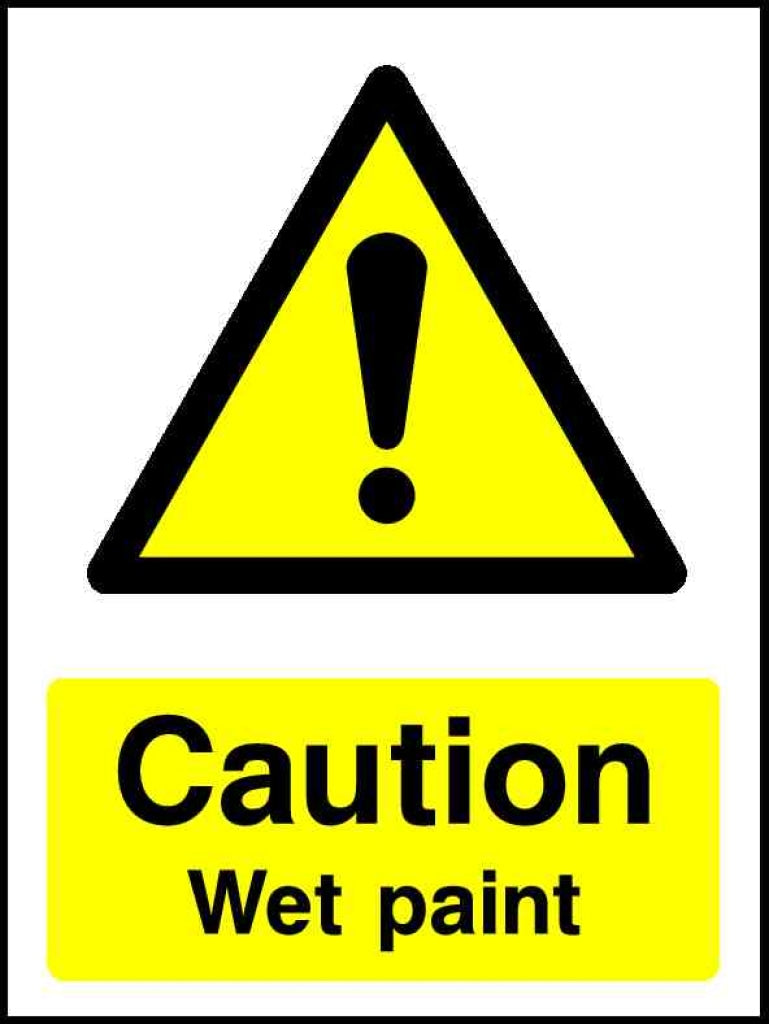 Caution Wet paint - Safety Decals Ltd