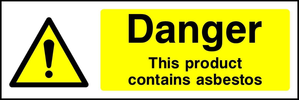 danger this product contains asbestos - Safety Decals Ltd