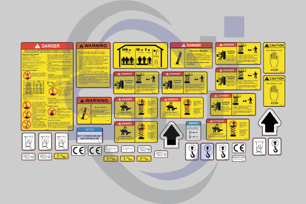 Dingli JCPT1412, Safety Decal,Decal Kit - Safety Decals Ltd