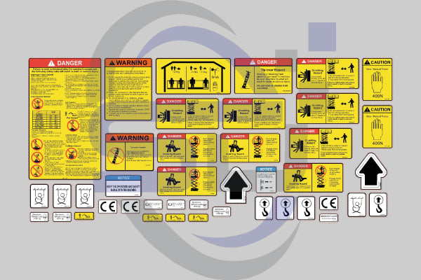 Dingli JCPT1612, Safety Decal,Decal Kit - Safety Decals Ltd