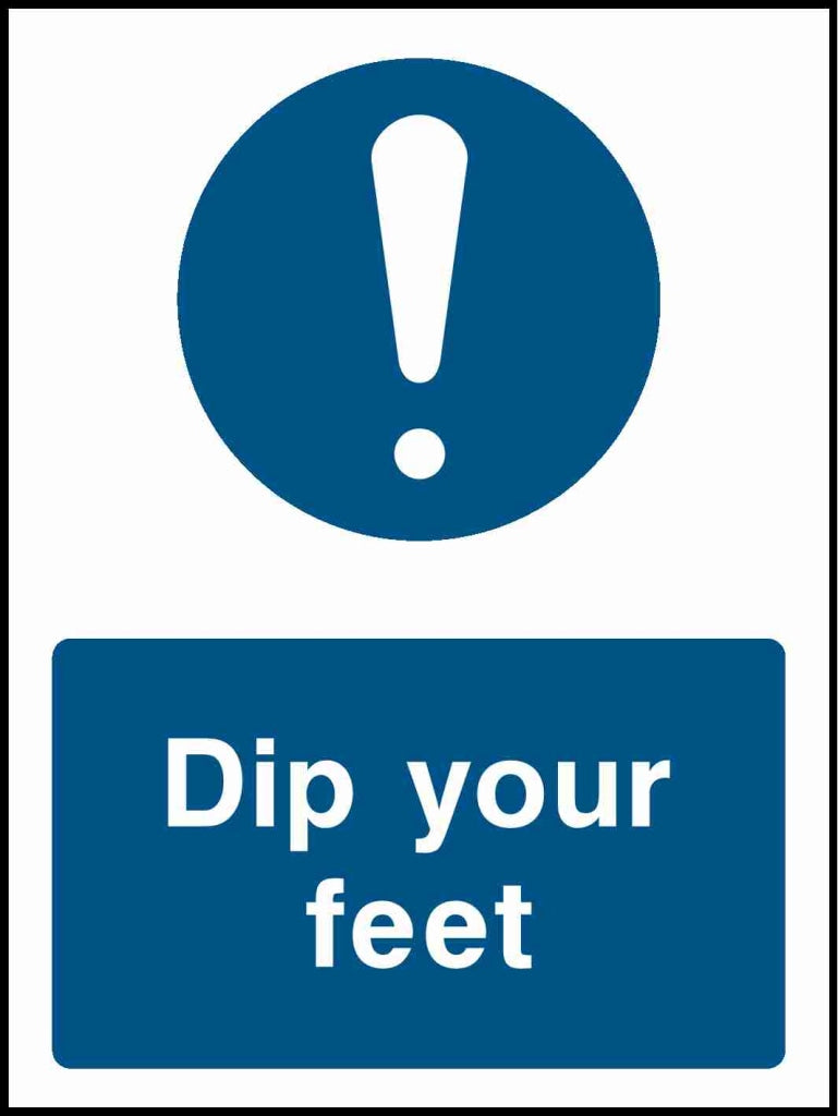 Dip your feet - Safety Decals Ltd