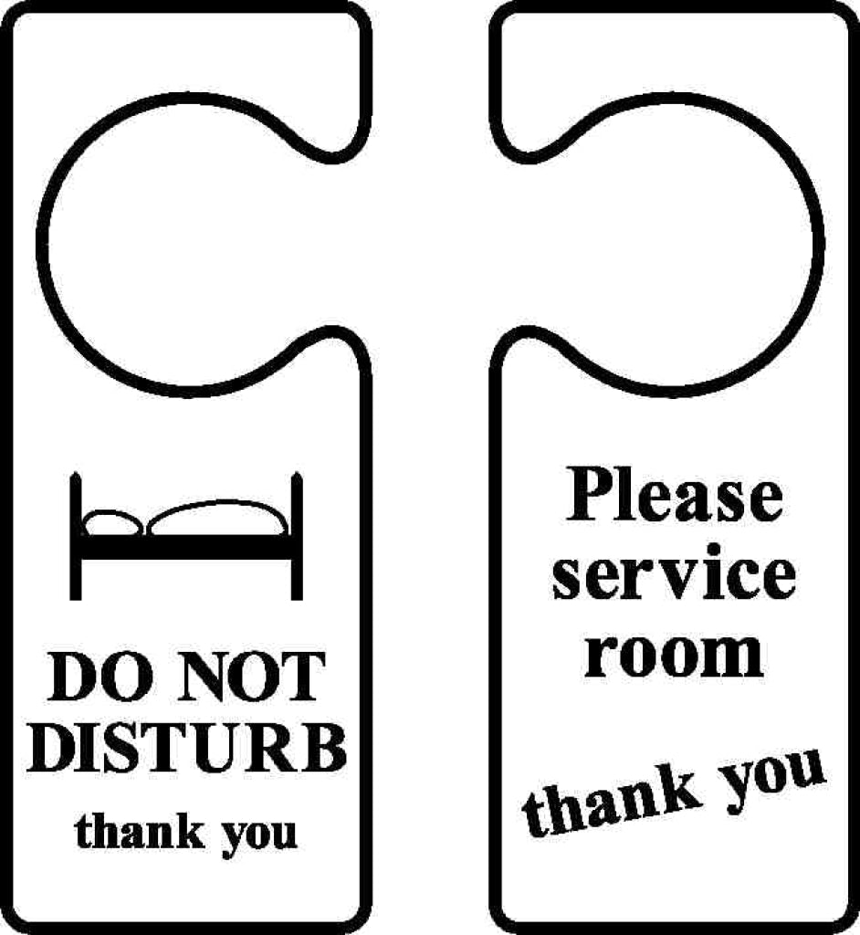 Do Not Disturb/Please service room - Safety Decals Ltd