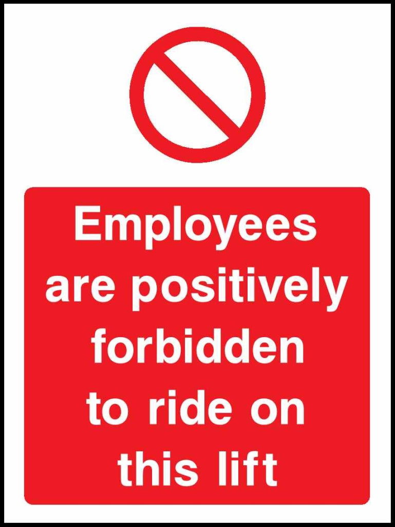Do not stand on or in trolleys - Safety Decals Ltd