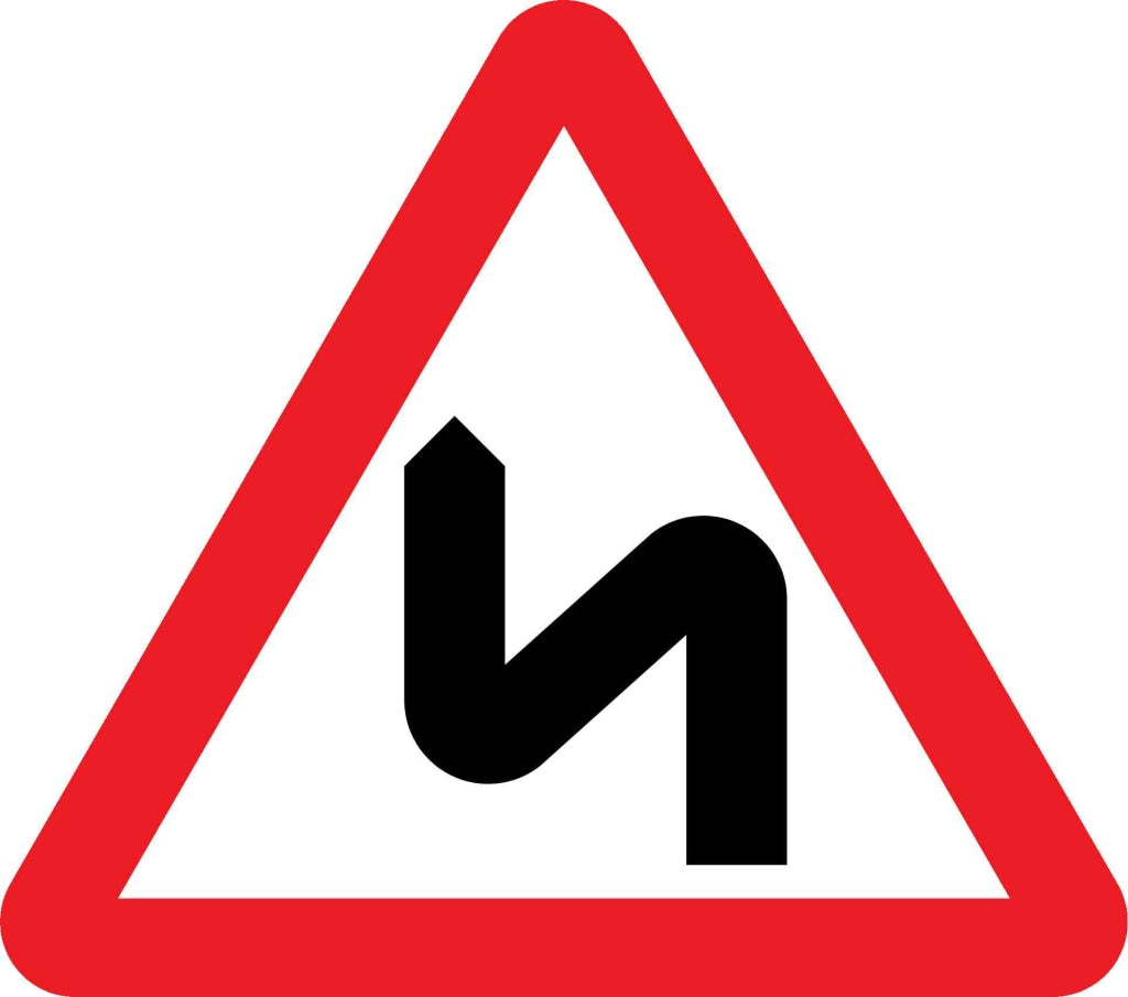 Double bend first to the left - Safety Decals Ltd