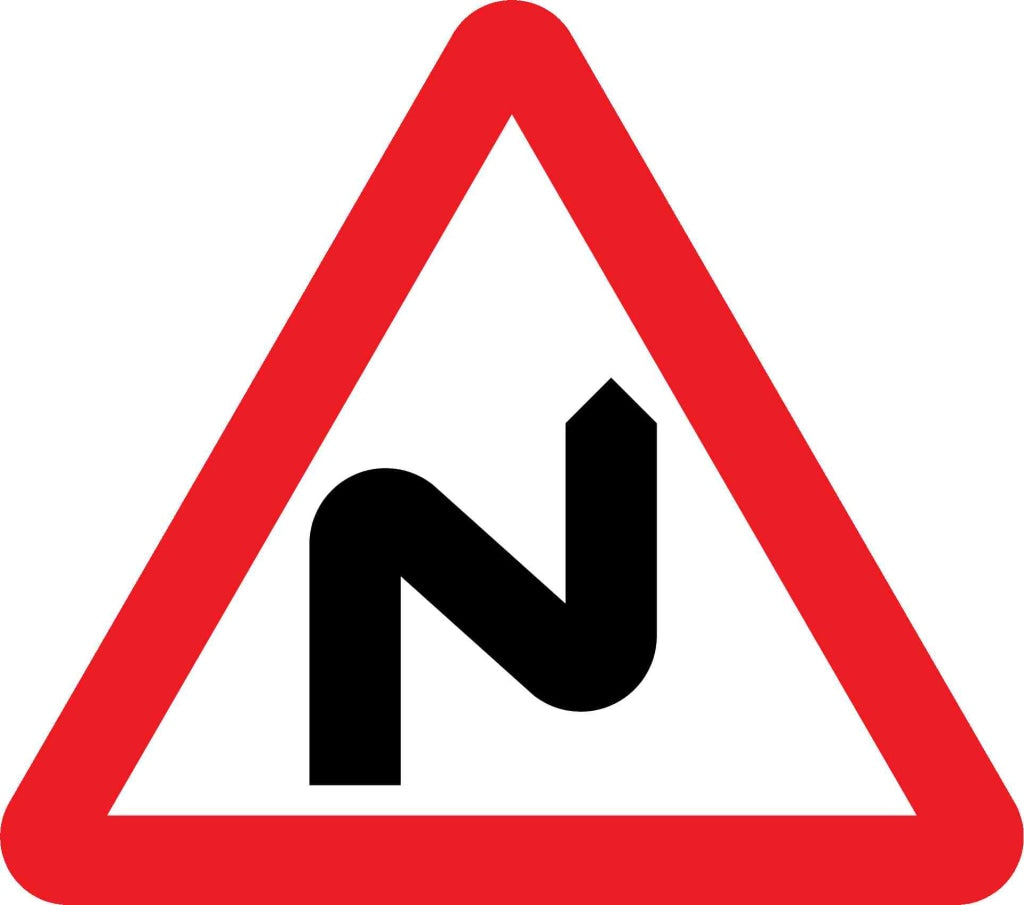 Double bend first to the right - Safety Decals Ltd