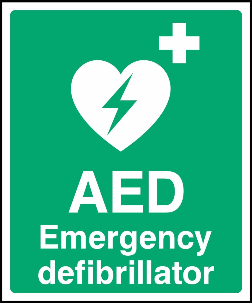 emergency defibrillator - Safety Decals Ltd