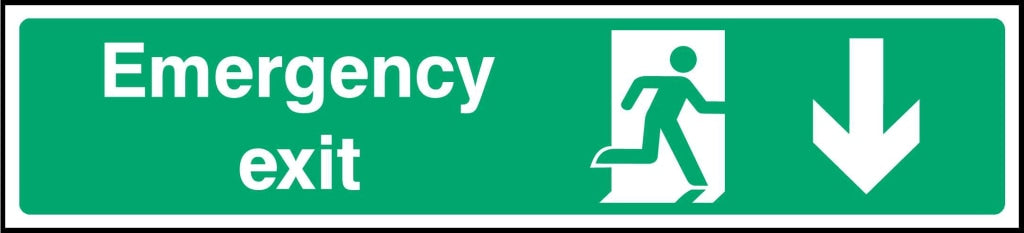 Emergency exit - Safety Decals Ltd
