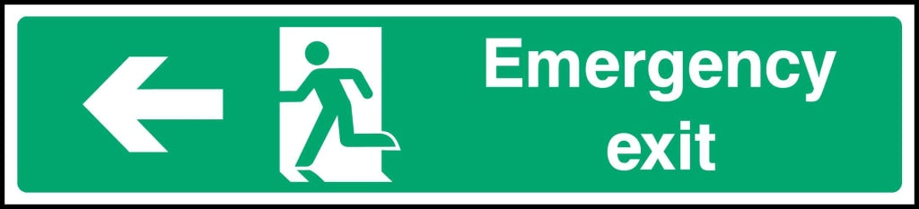 Emergency exit - Safety Decals Ltd
