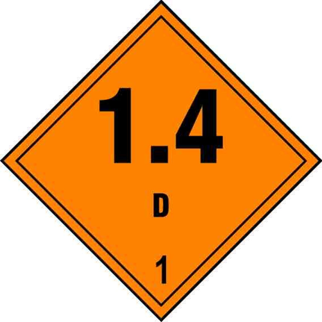 Explosive 11.4D 1, Dangerous Substances - Safety Decals Ltd