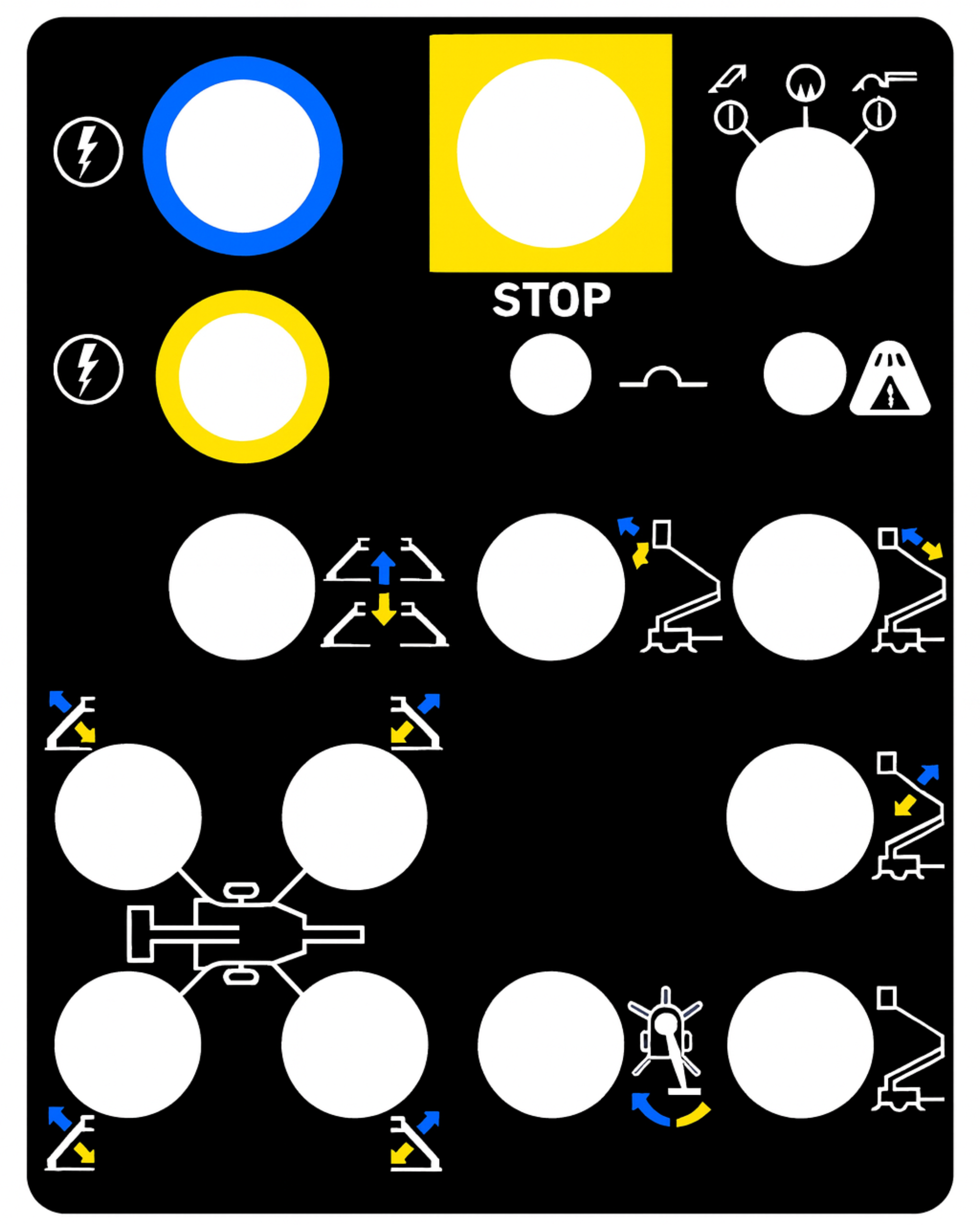 Genie Control Panel Decal, Ground Contrl Panel, TZ34 82401GT