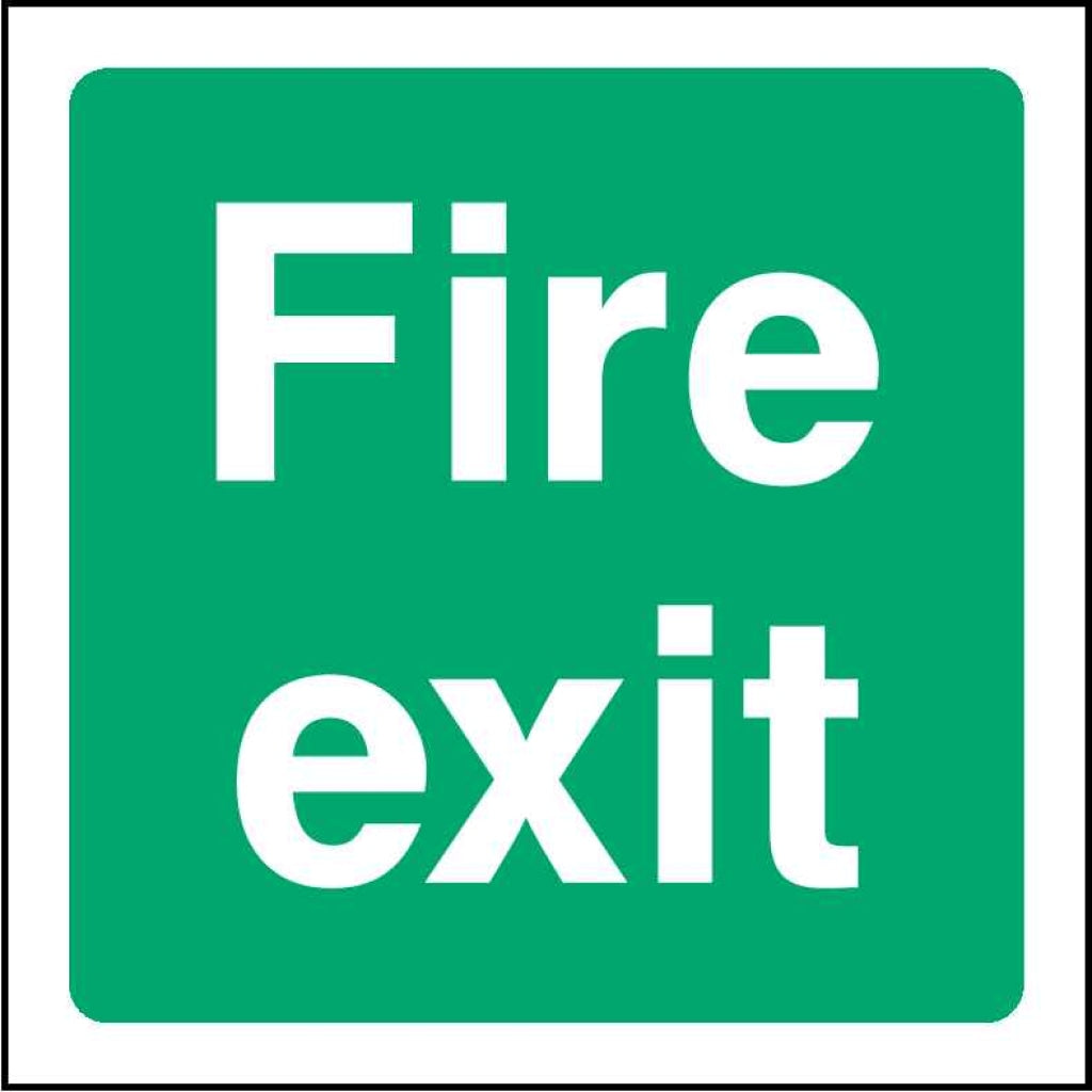 Fire exit - Safety Decals Ltd