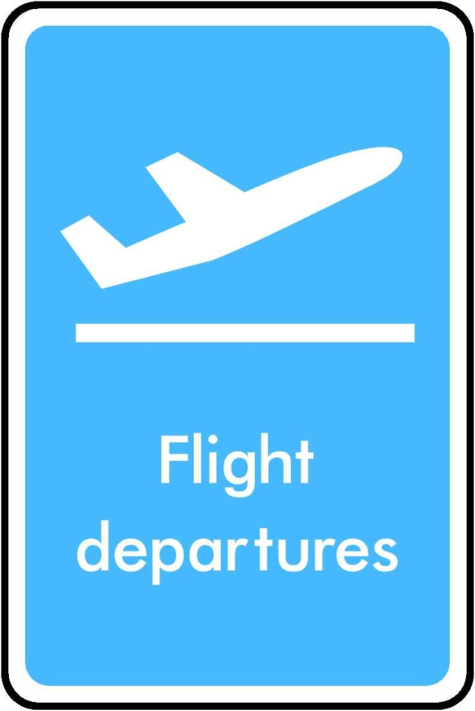 Flight departures - Safety Decals Ltd