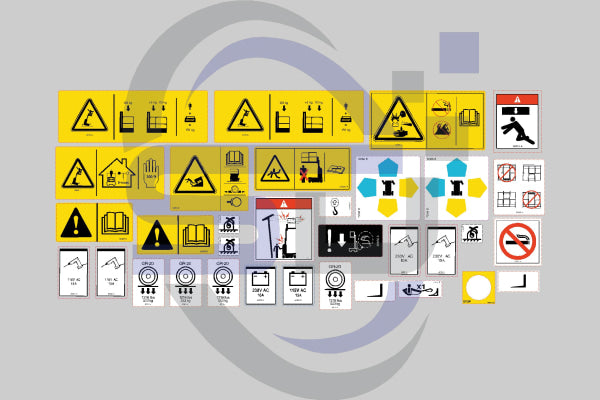 Genie GR20 Safety Decal Kit (Gen 5) - Safety Decals Ltd