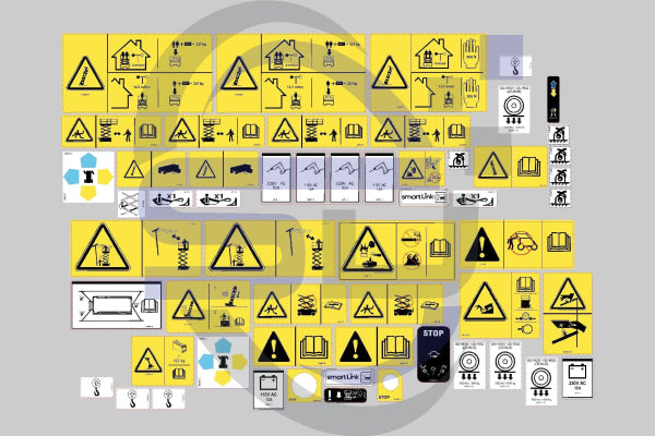 Genie GS1932 Smartlink Safety Decals, Decal Kit 2010 onwards - Safety Decals Ltd