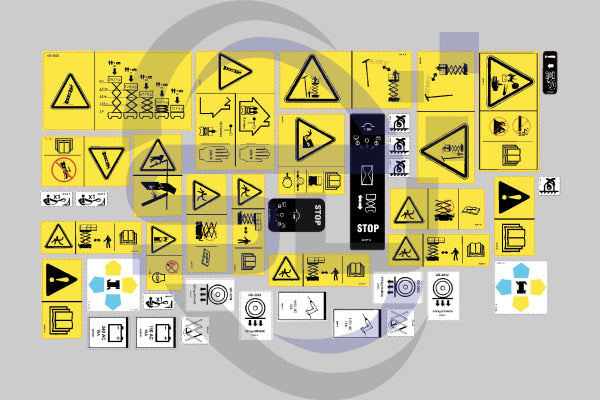 Genie GS2032 Safety Decal Kit - Safety Decals Ltd