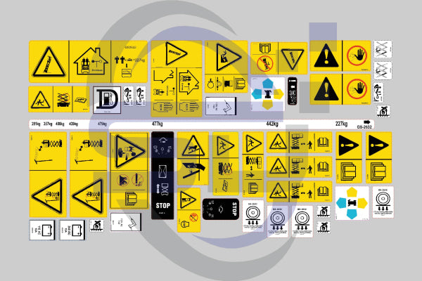 Genie GS2632 Safety Decal, Decal Kit - Safety Decals Ltd