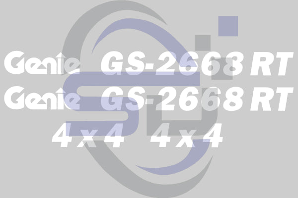 Genie GS2668RT Cosmetic Decal Kit - Safety Decals Ltd