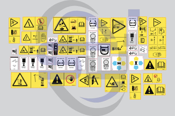 Genie GS3369 Safety Decal, Decal Kit - Safety Decals Ltd