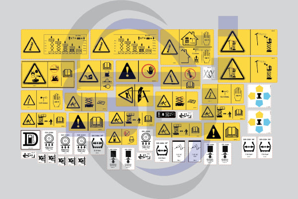 Genie GS3384RT Safety Decal, Decal Kit - Safety Decals Ltd