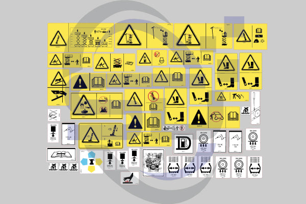 Genie GS3390 Safety Decal, Decal Kit - Safety Decals Ltd