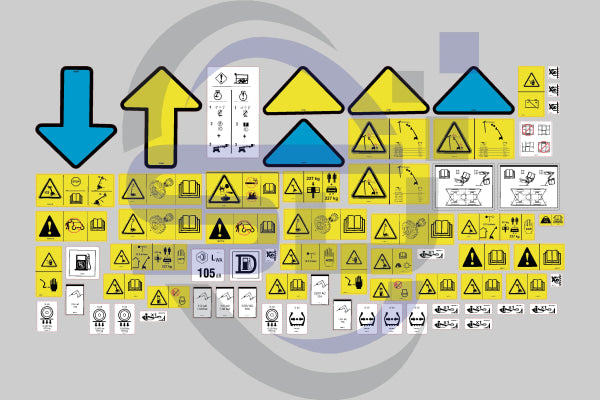 Genie S60/S65 Safety Decal, Decal Kit - Safety Decals Ltd
