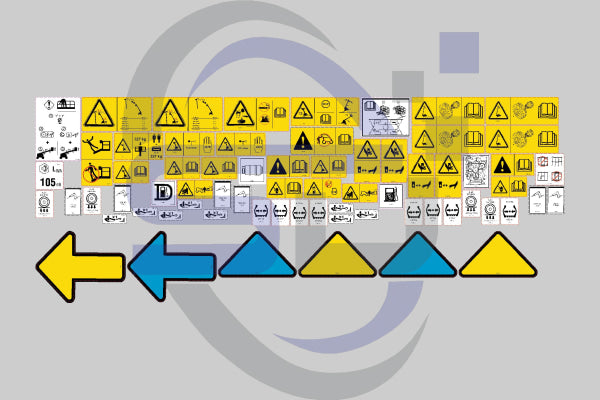 Genie S65 Safety Decal Kit, SN: S6013-26296 to S6014-27507 - Safety Decals Ltd