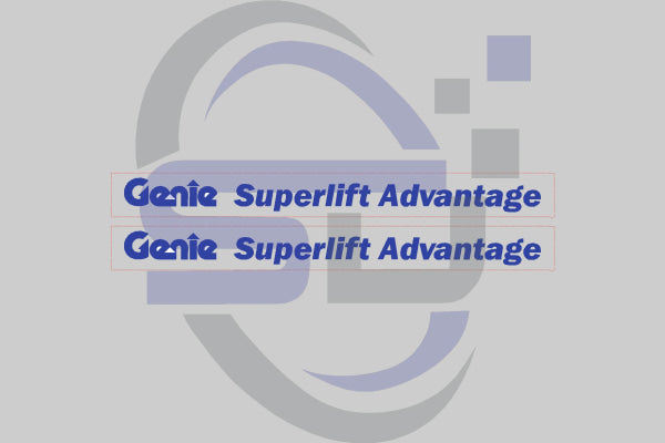 Genie Superlift Advantage, Cosmetic Decals, 52983GT,Decal Kit - Safety Decals Ltd