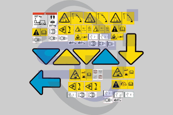 Genie Z45/25J DC Safety Decal Decal Kit (from SN 22051)