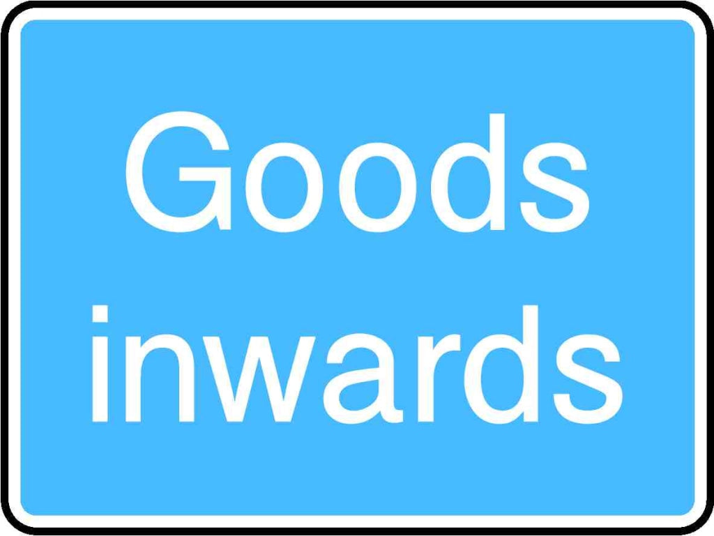 Goods inwards - Safety Decals Ltd