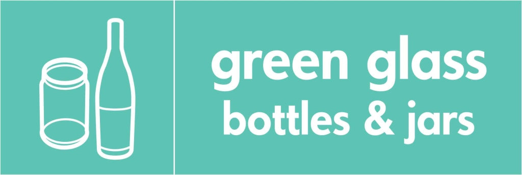 green glass & jars bottles - Safety Decals Ltd