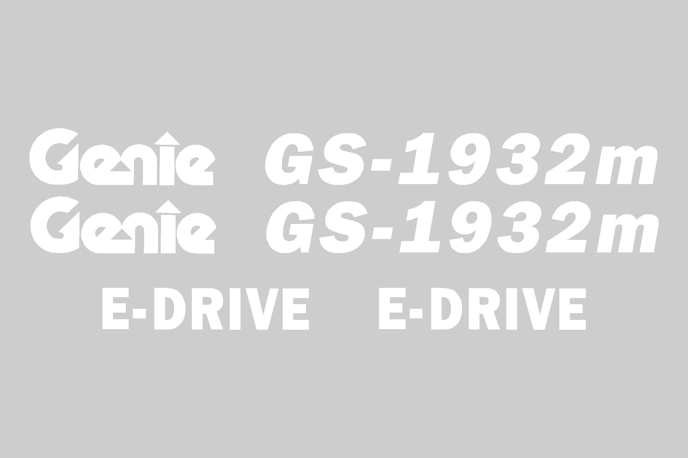 Genie GS1932M E-Drive Cosmetic Decal Kit