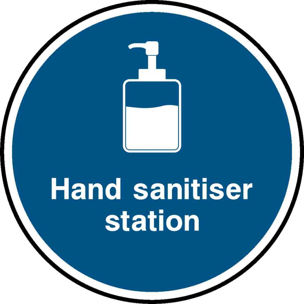 Hand sanitiser station - Safety Decals Ltd