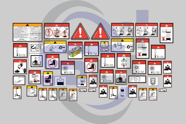Haulotte Compact 10 RTE Safety Decal, Decal Kit - Safety Decals Ltd
