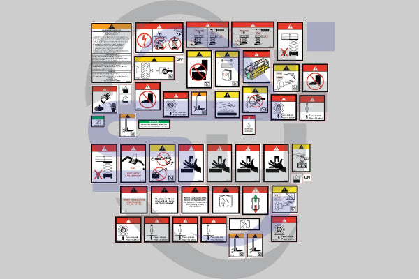 Haulotte H18SX Safety Decal, Decal Kit - Safety Decals Ltd