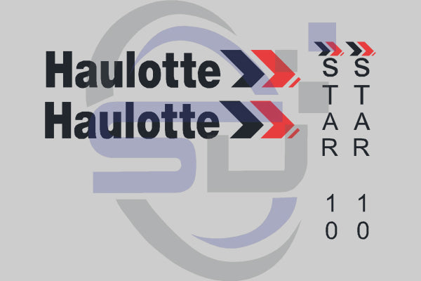 Haulotte Star 10 Cosmetic Decal Kit - Safety Decals Ltd