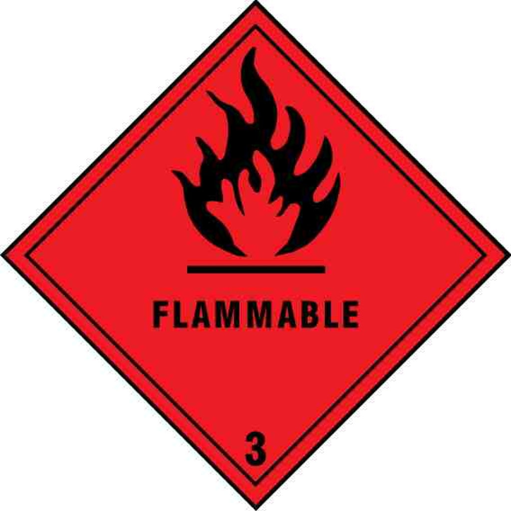 Hazardous substance diamond 2202- Flammable liquid class 3 - Safety Decals Ltd