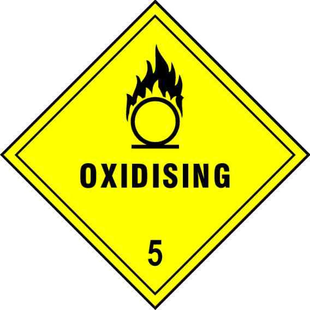 Hazardous substance diamond 2213- Oxidising agent class 5 - Safety Decals Ltd