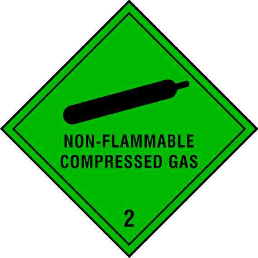 Hazardous substance diamond 2233- IMDG non-flammable compressed gas class 2. - Safety Decals Ltd
